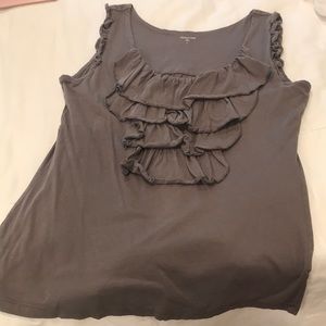 Garnet Hill Dark Gray Knit Tank